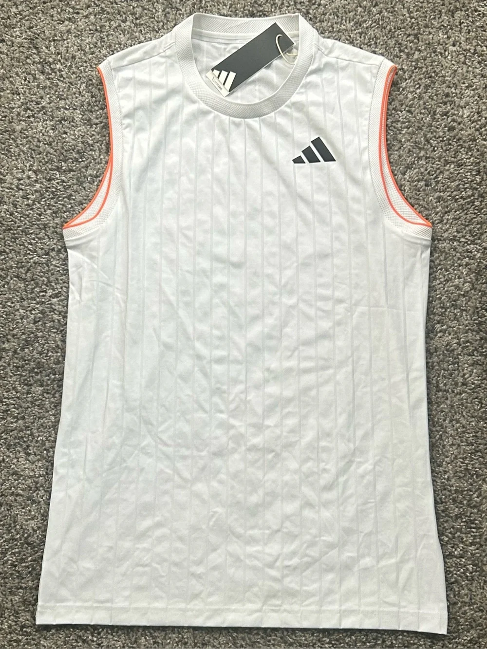 Adidas Climacool Tennis Tank Top Pro White Shirt Men’s Size Small KG6055